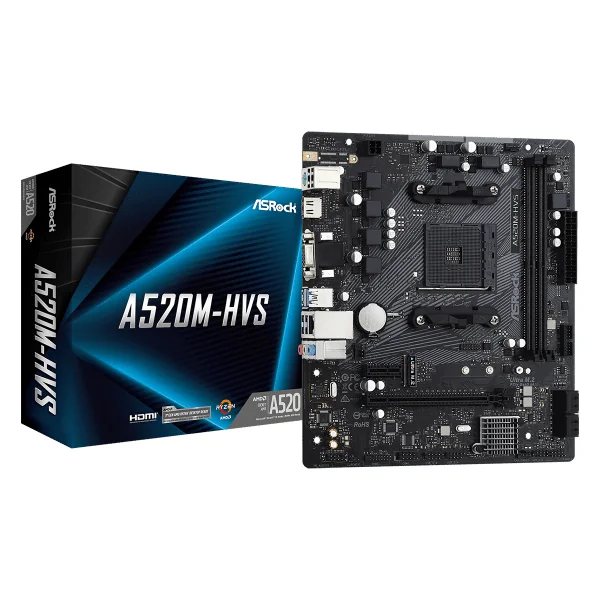 MB AM4 ASRock A520M-HVS 90-MXBE60-A0UAYZ