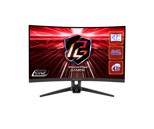 Monitor 27&quot; AsRock PG27F15RS1A VA 1920x1080/240Hz/1ms/HDMIx2/DP/zvučnici