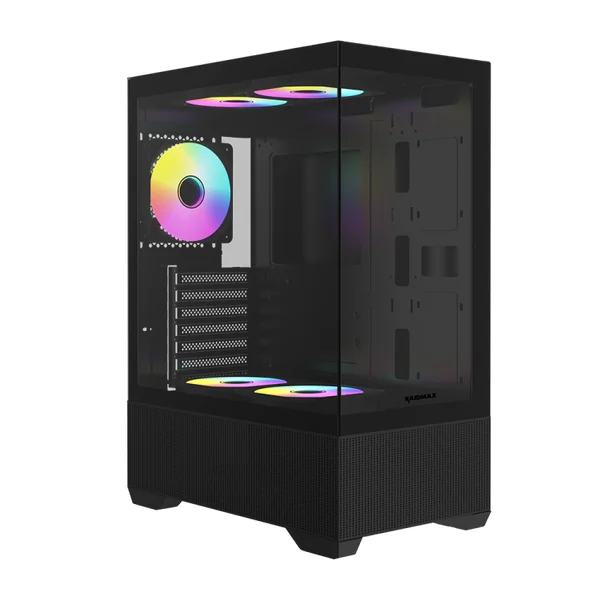 Kuciste Raidmax Infinita I802 Air/Glass/RGB/Crni/I802ABS