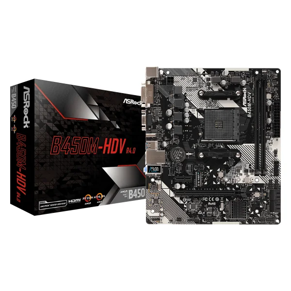 MB AM4 AsRock B450M-HDV R4.0 90-MXB9N0-A0UAYZ