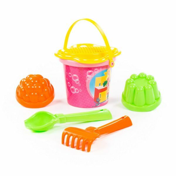 Polesie Set kofica sa lopaticama i grabuljicama za plažu