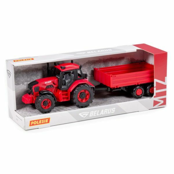 Traktor Sa Prikolicom Crveni 91345