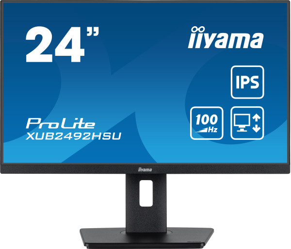 Monitor 24&quot; Iiyama XUB2492HSU-B6 IPS 1920x1080/100Hz/0.4ms/HDMI/DP/USB/pivot/zvu