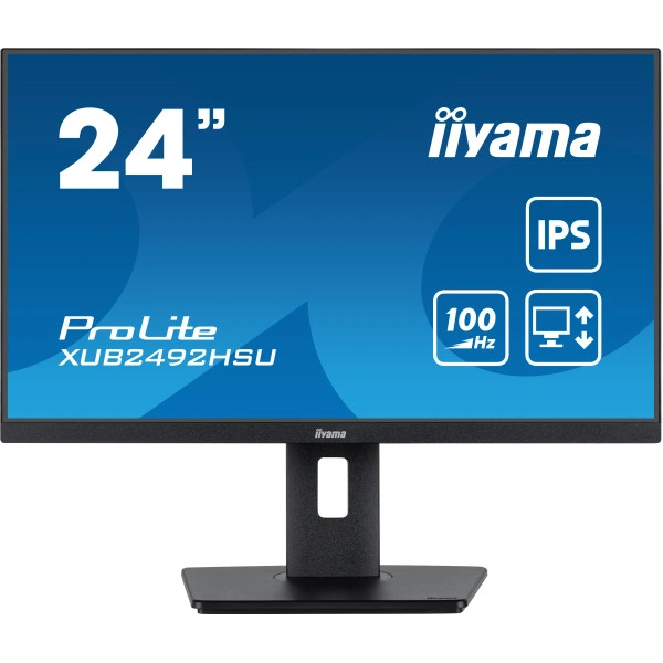 Monitor 24&quot; Iiyama XUB2492HSU-B6 IPS 1920x1080/100Hz/0.4ms/HDMI/DP/USB/pivot/zvu