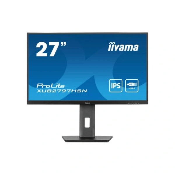 Monitor 27&quot; Iiyama XUB2797HSN-B1 IPS 1920x1080/100Hz/1ms/HDMI/DP/USB/RJ45