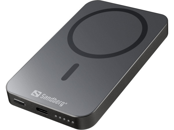 Powerbank Sandberg Mag 5000mAh Wireless ALU