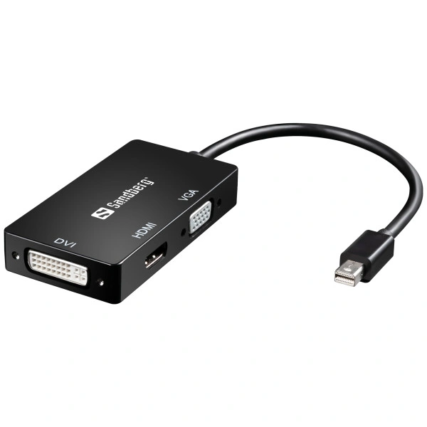 Adapter Sandberg Mini DisplayPort - HDMI/DVI/VGA 509-12