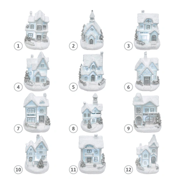 Svetleća LED dekoracija &quot;bela zimska kućica&quot;