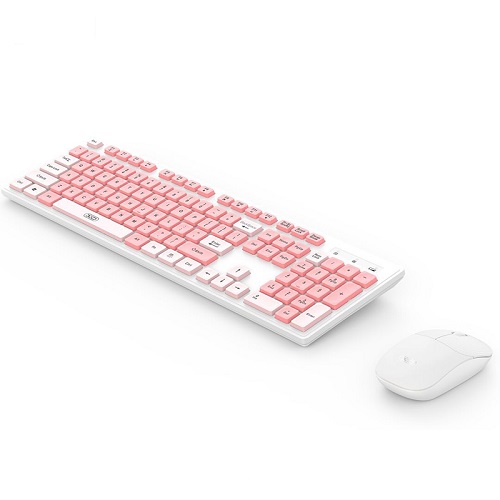 XO Bežična Tastatura i Miš KB-05 pink