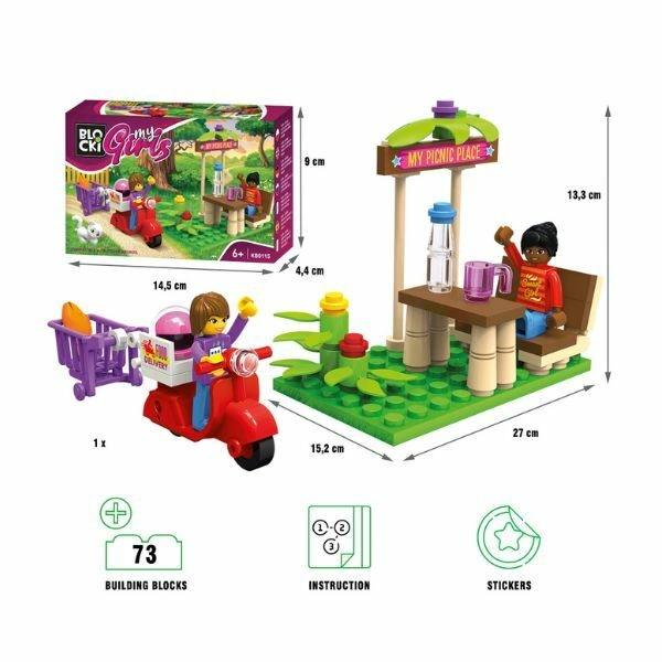 Kocke Blocki devojka na pikniku 73 delova