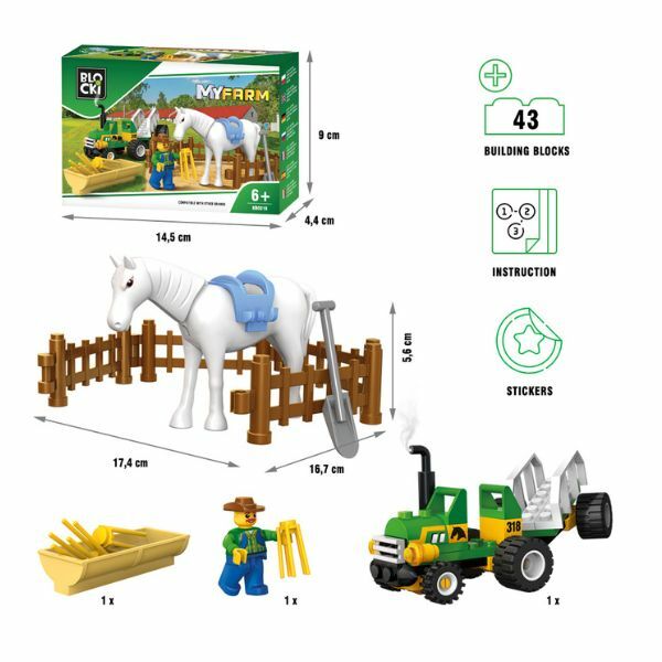 Kocke Blocki konj sa dodacima 43 delova