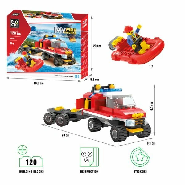 Kocke Blocki vatrogasni kamion sa dodacima 120 delova