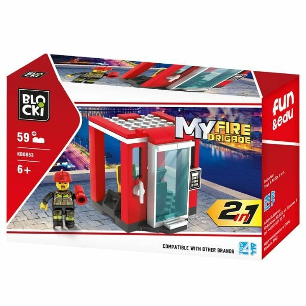 Kocke Blocki vatrogasna stanica 2u1 59 delova