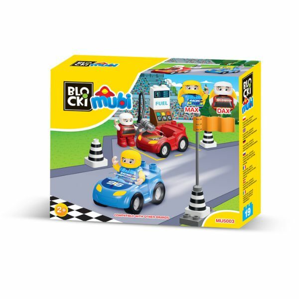 Kocke Blocki mubi trkacki automobili 19 delova