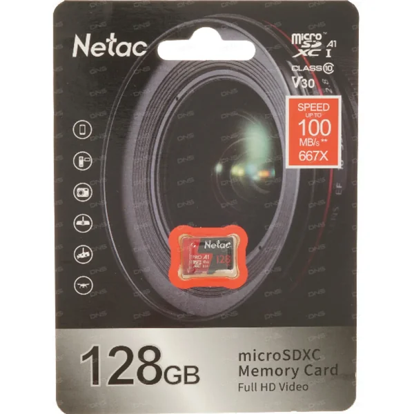 Micro SDXC Netac 128GB P500 Extreme Pro NT02P500PRO-128G-S