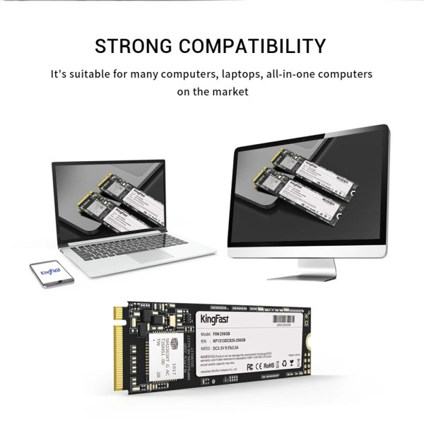 KingFast SSD M.2 NVMe 256GB F8N KF1313DCS25BY-256