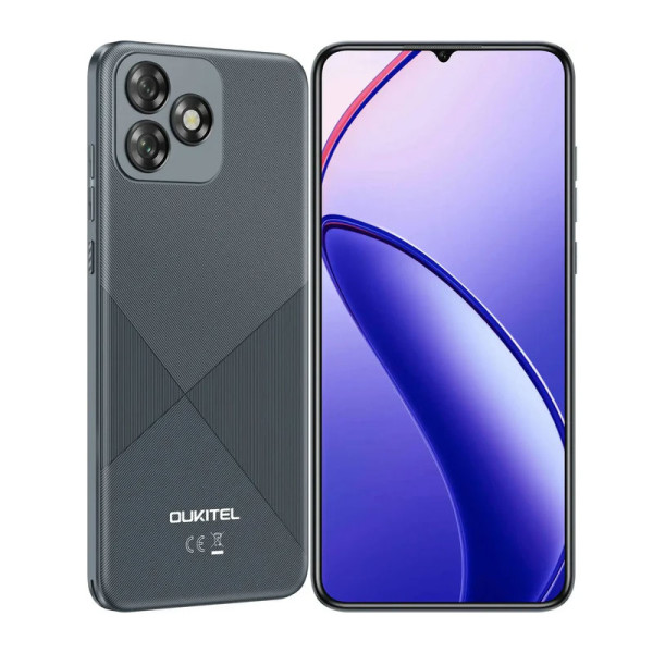 Oukitel C53 black Smart phone4G/Octa-Core/6.6&quot;HD/64GB/4+4GB/13M/5MP/4300mAh/Android 14
