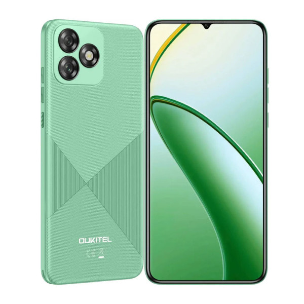Oukitel C53 green Smart phone4G/Octa-Core/6.6&quot;HD/64GB/4+4GB/13M/5MP/4300mAh/Android 14