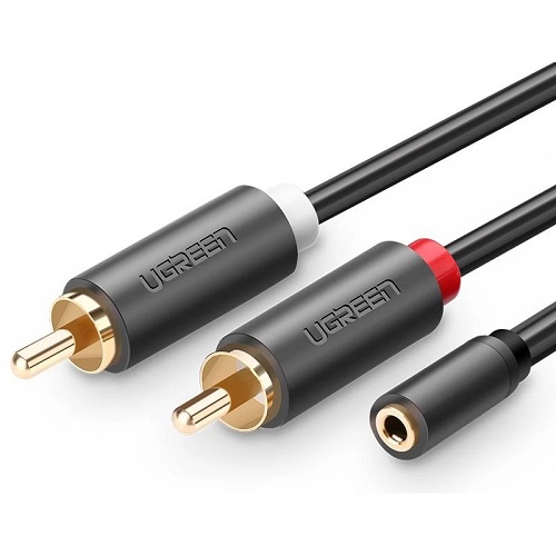 UGREEN AV102 3.5mm na 2 RCA M/F audio kabl 1m