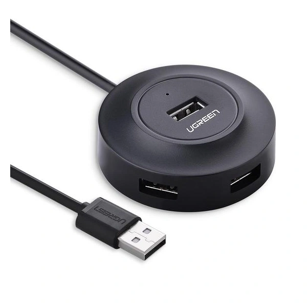 USB 2.0 Hub 1/4 1m crni CR106 Ugreen