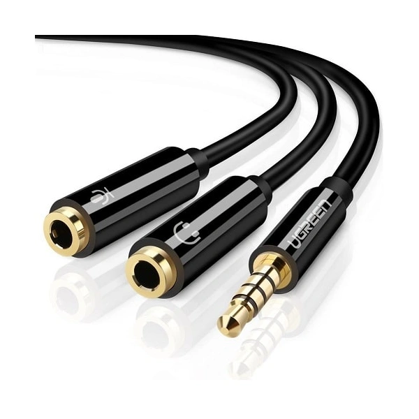 Aux kabl M/2F 3.5mm 0.2m Ugreen AV141