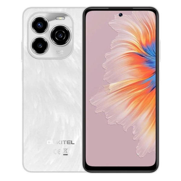 Oukitel C65 white Smart phone4G/Octa-Core/6.7&quot;HD/128GB/4+12GB/50M/8MP/5150mAh/Android 15