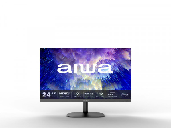 Monitor 23.8&quot; Aiwa MF2405-B IPS 1920x1080/75Hz/5ms/HDMI/VGA/VESA