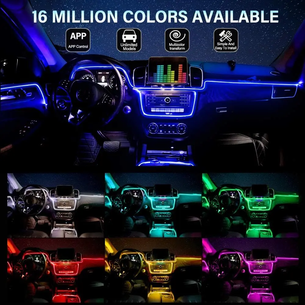 AUXITO LED ambijentalno osvetljenje za enterijer automobila - 5-LGX-APP-1T5