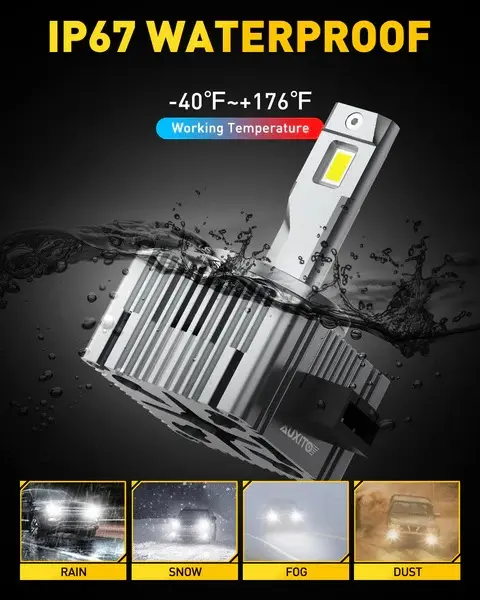 AUXITO D1SD1R LED sijalice za farove &#x2013; 6000K belo svetlo DD-Y19-D1S-B