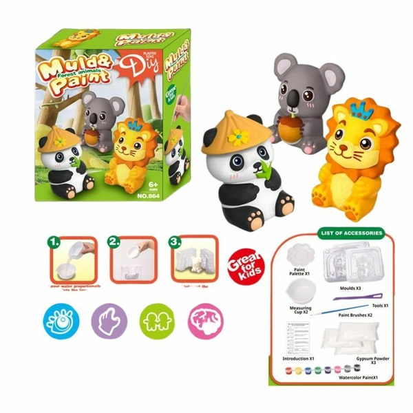 Kreativni set - napravi i oboji zivotinju od gipsa