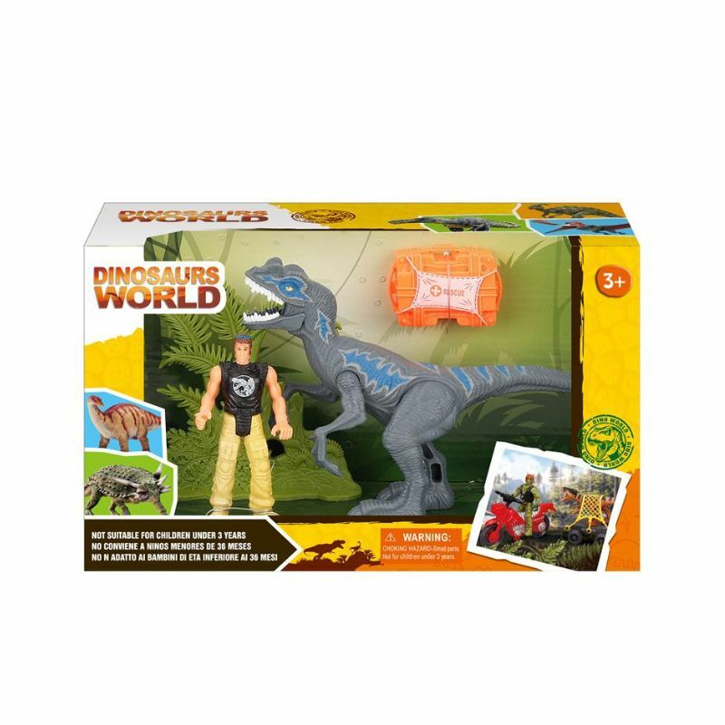 Set dinosaurusa i figure čoveka