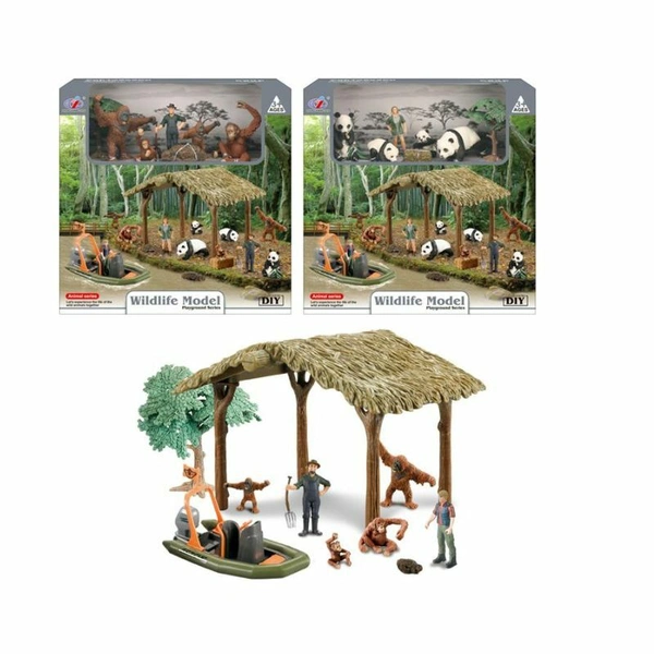 Set životinja iz džungle sa kucicom wildlife