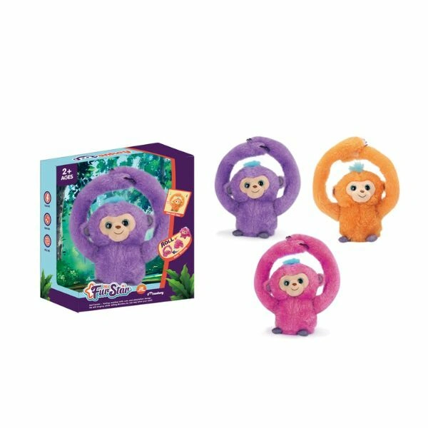 Plišana igračka rolling monkey