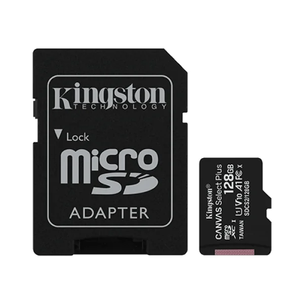 Micro SD Kingston 128GB Canvas Select Plus SDCS2/128GB + sd adapter