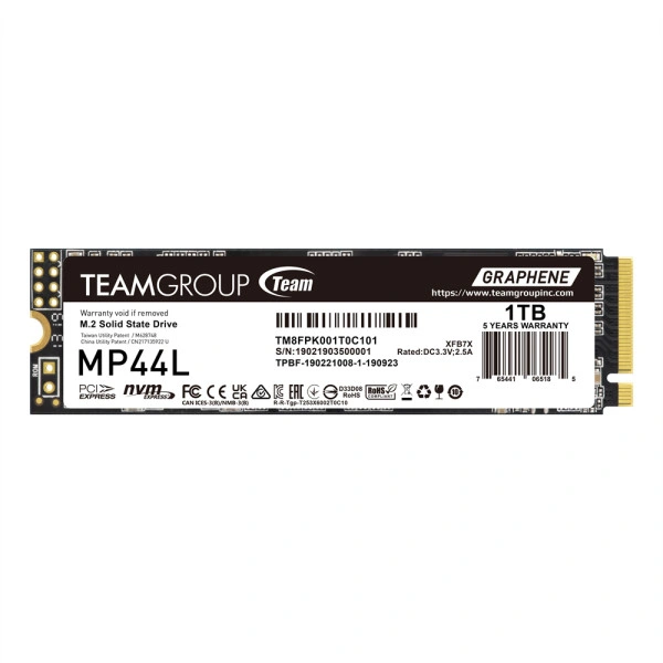 SSD M.2 NVMe TeamGroup 1TB MP44L Gen4x4 5000MBs/4500MBs TM8FPK001T0C101