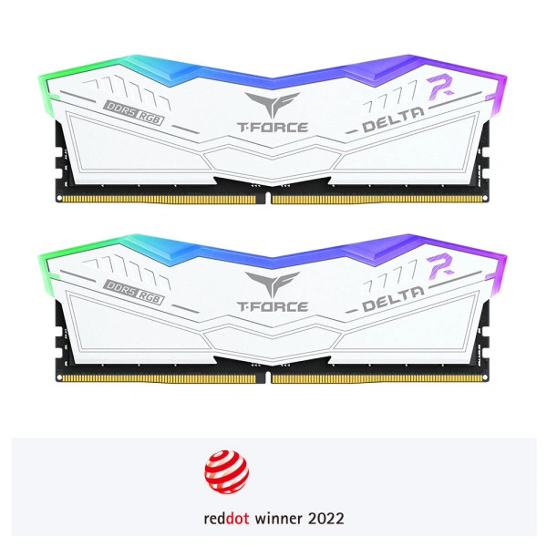RAM DDR5 64GB(2x32) TeamGroup DELTA RGB 5600MHz CL36 FF4D564G5600HC36BDC01 White