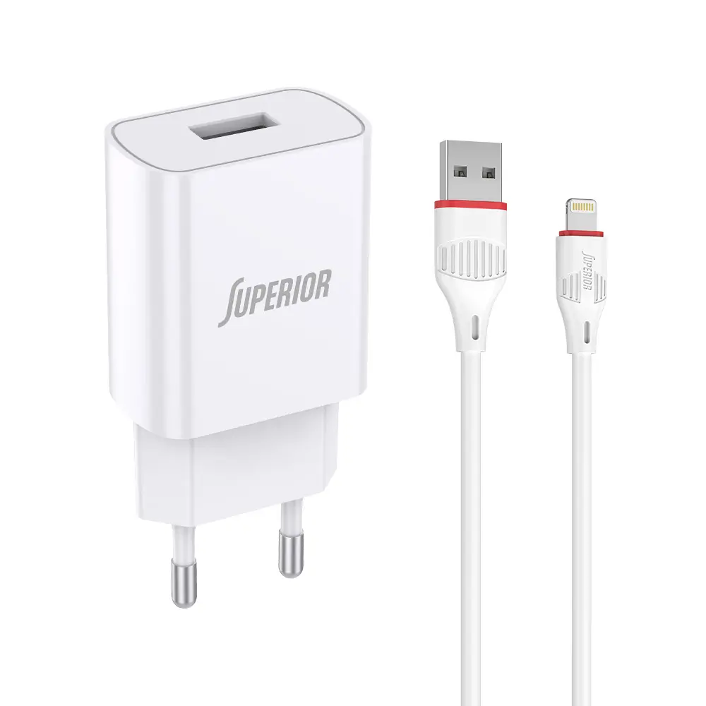 SUPERIOR Kućni Punjač SU-P100 10.5W 2.1A Lightning, Beli