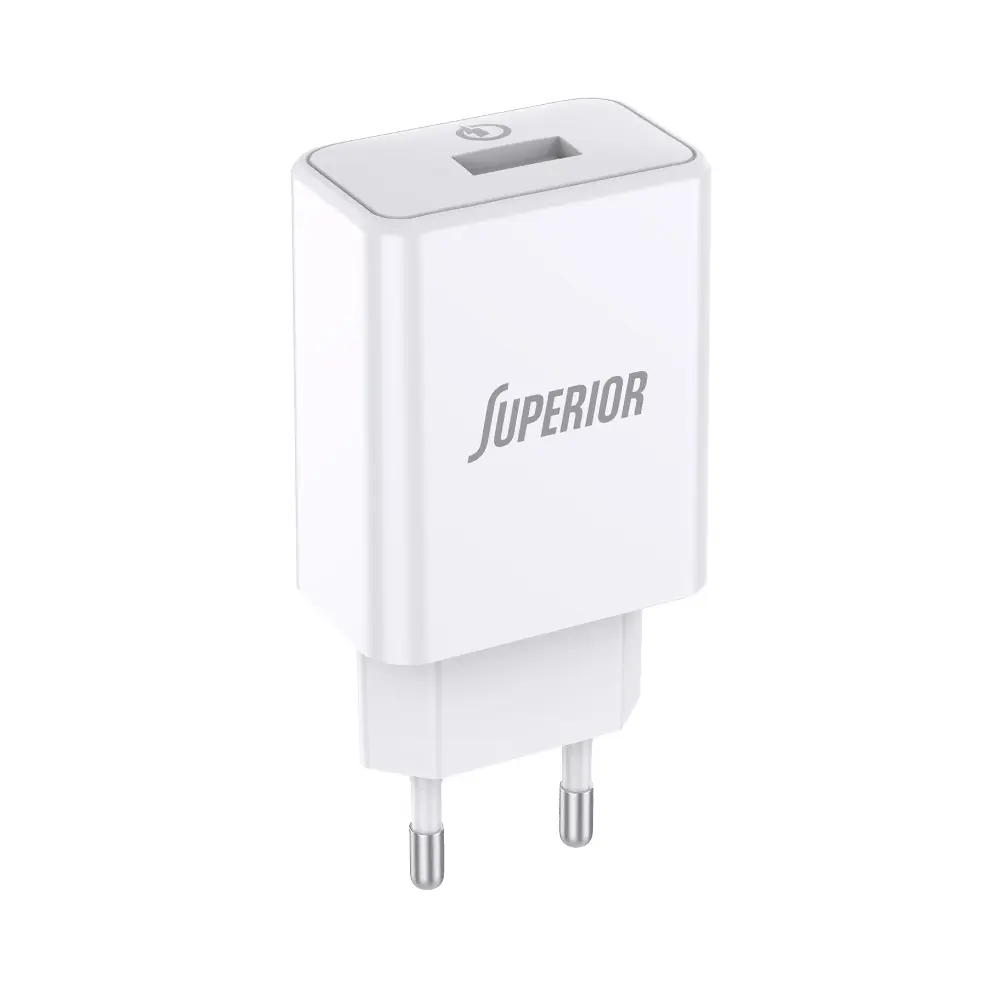 SUPERIOR Kućni punjač SU-P101 Fast QC3.0 18W 3A, Belo
