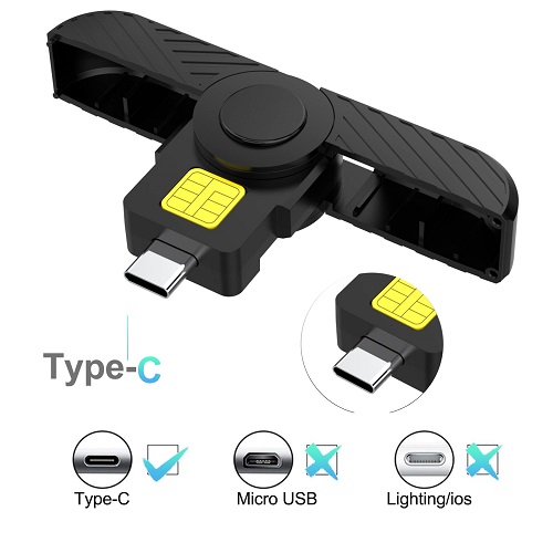 Tip C USB čitač ID smart Kettz CR-K1030B