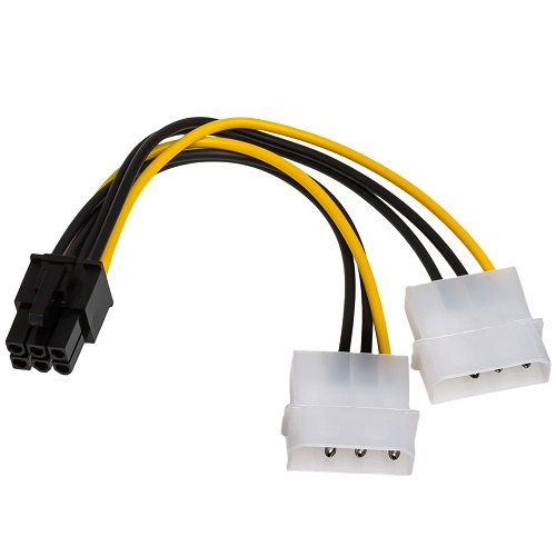 Adapter za napjanje VGA 6PIN M. na 2 x Molex