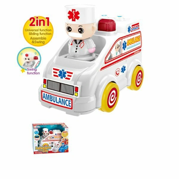 Vozilo hitne pomoci sa zvukom i svetlom 09276