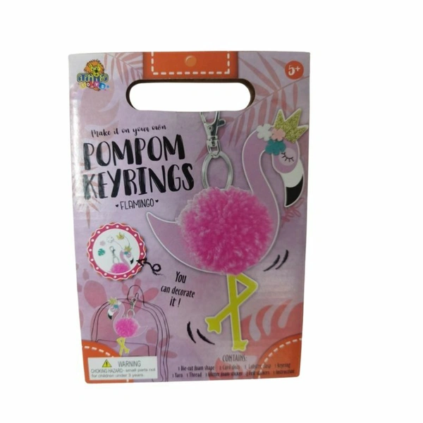 Kreativni set napravi svoj privezak za kljuceve  pompom unicorn ss-19-6006