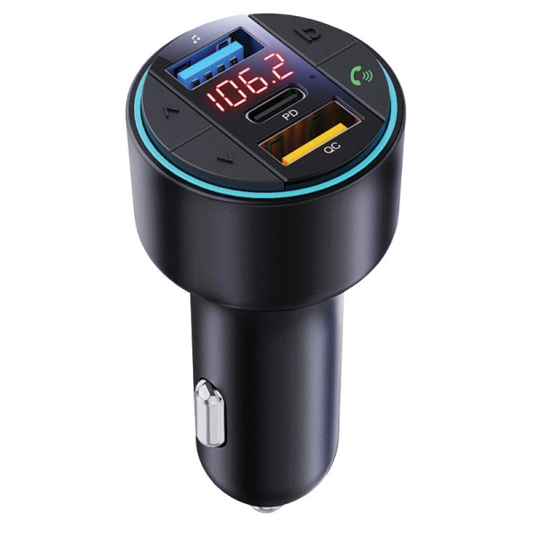 Xwave BT 40 FM transmiter za kola,Bluetooth,LED,USB,3D Surround,USB-TypeC PD30W+QC3.0 brzo punjenje