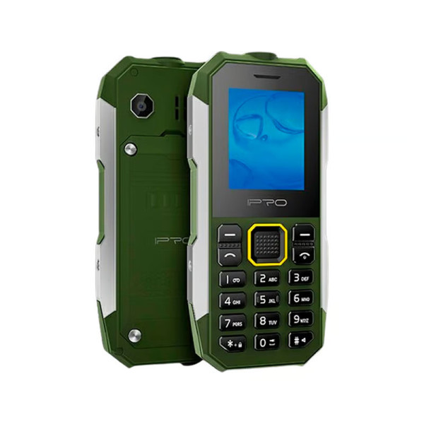IPRO Shark II green Feature mobilni telefon 2G/GSM/DualSIM/IP67/2500mAh/32MB/Srpski