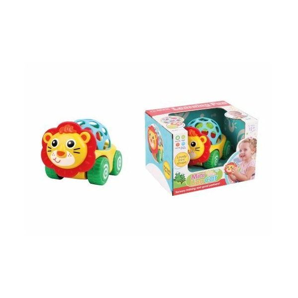 Zvečka u obliku autica sa glavom lava 01550