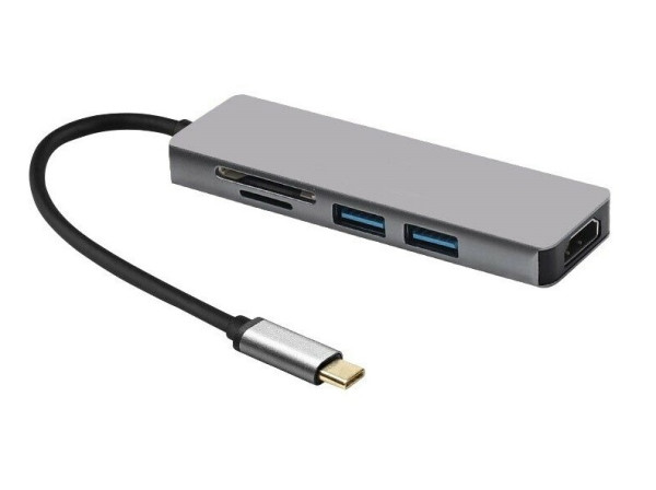 Adapter-konvertor TIP C na HDMI+2xUSB 3.0+SD/Micro SD
