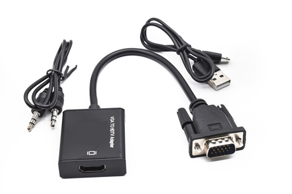 Adapter-konvertor VGA na HDMI+Micro+Audio