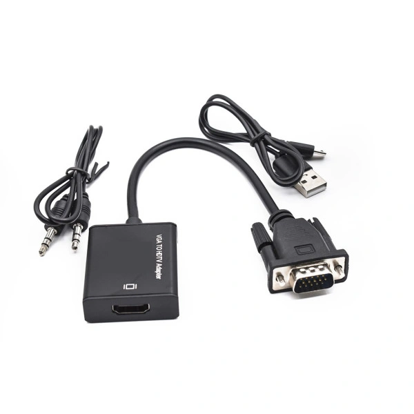 Adapter-konvertor VGA na HDMI+Micro+Audio
