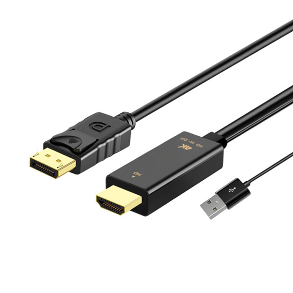 Display Port na HDMI+USB 2.0  kabl (m/m) 1.8m