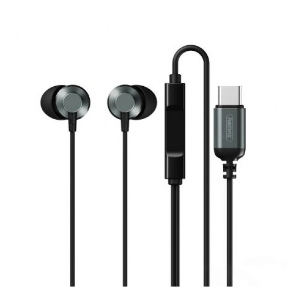 Slusalice bubice zicane TIP C crne, REMAX